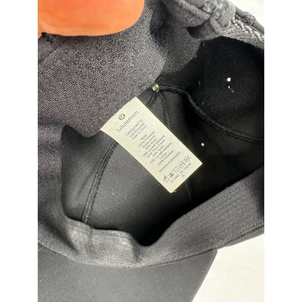 Lululemon Women Hat Baseball Cap Black One Size OS Adjustable Classic Activewear